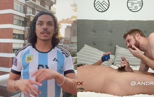 Dupla de machos celebra vitória argentina com muita loucura e tesão